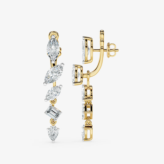 4-in-1 Diamond Convertible Earrings