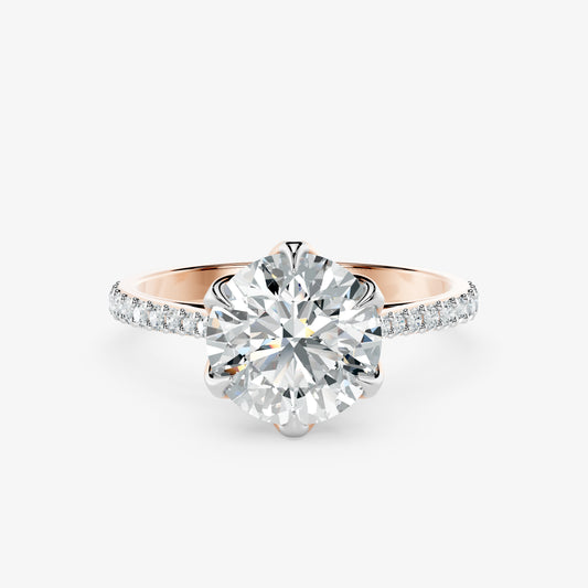 Lustre Crest Diamond Ring
