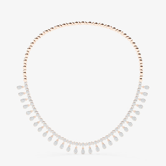 Seraphina Diamond Pavé Cascading Neckalce