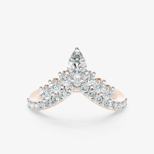 Celestine Pear Diamond Ring
