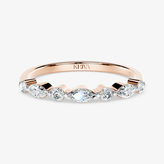 Amara Marquise & Round Diamond Ring