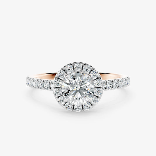 Aveline Diamond Halo Ring