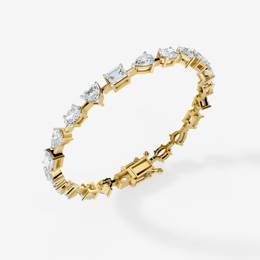 Multishape Diamond Tennis Bracelet