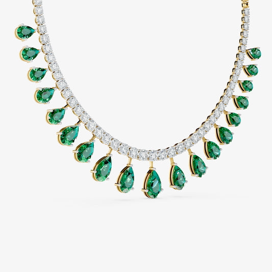 Emerald Reverie Diamond Necklace