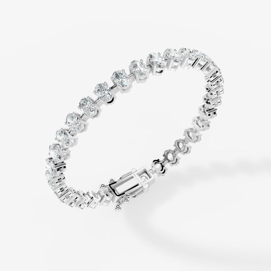 Oval Diamond Tennis Bracelet
