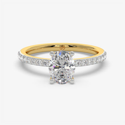Oval Trail Solitaire Ring