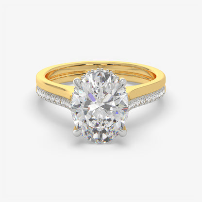 Oval Confluence Diamond Ring