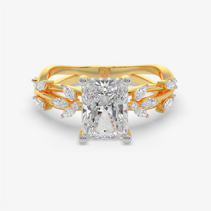 Emerald Vine Diamond Ring