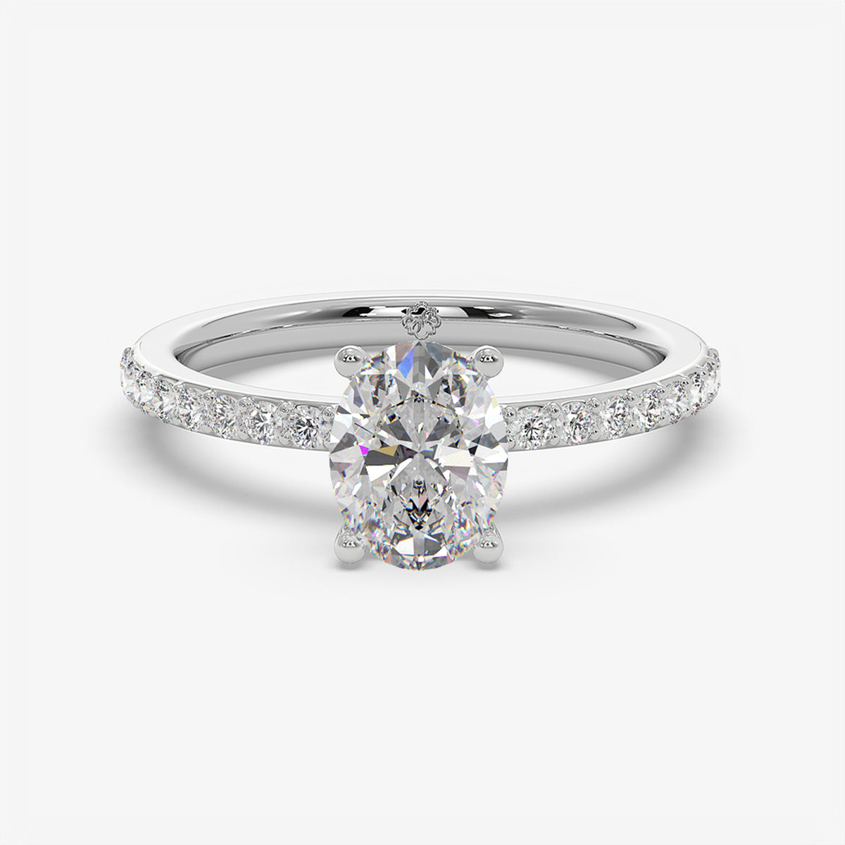 Oval Trail Solitaire Ring