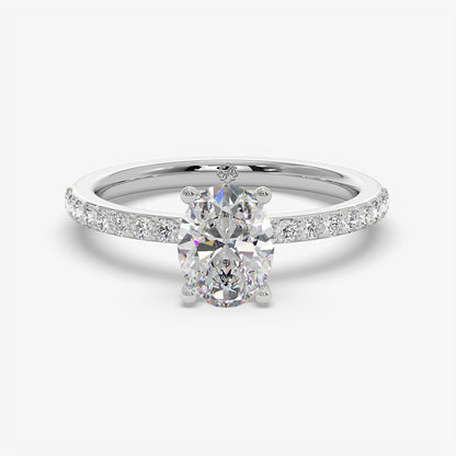 Oval Trail Solitaire Ring