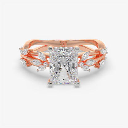 Emerald Vine Diamond Ring