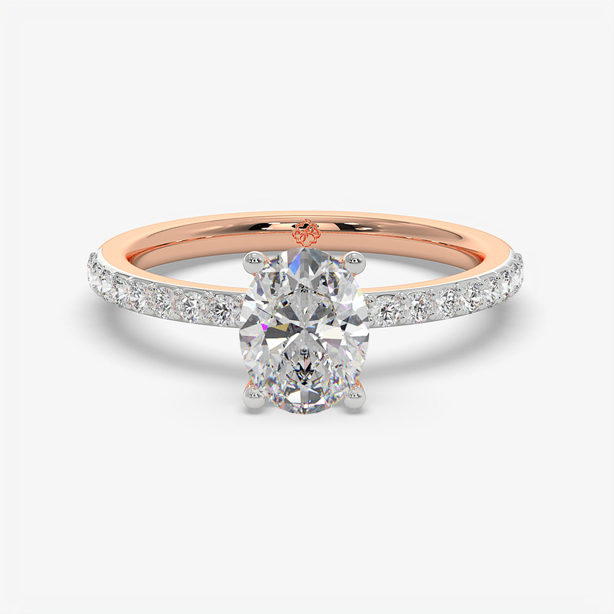 Oval Trail Solitaire Ring