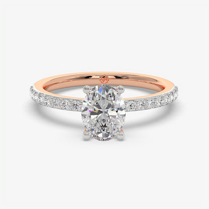 Oval Trail Solitaire Ring