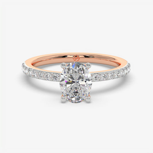 Oval Trail Solitaire Ring