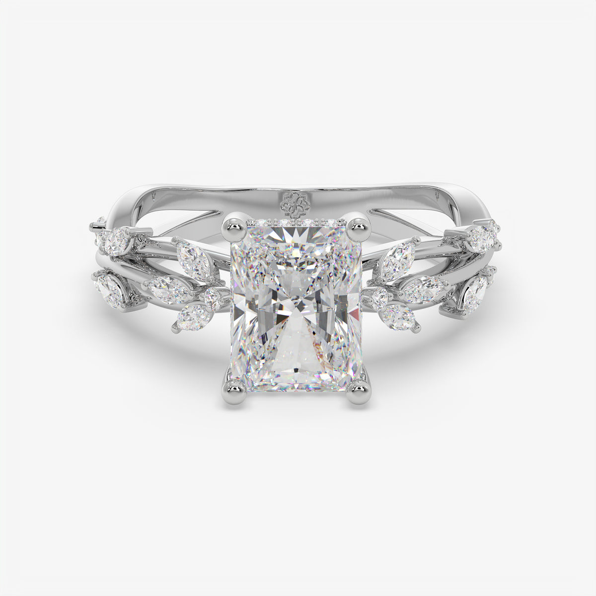 Emerald Vine Diamond Ring