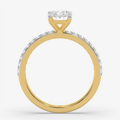 Oval Trail Solitaire Ring