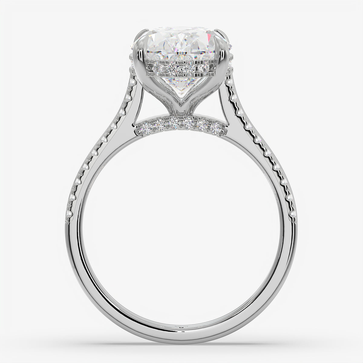 Oval Confluence Diamond Ring