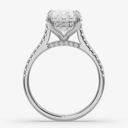 Oval Confluence Diamond Ring