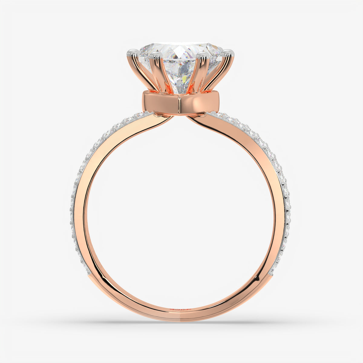 Trinity Heart Diamond Ring