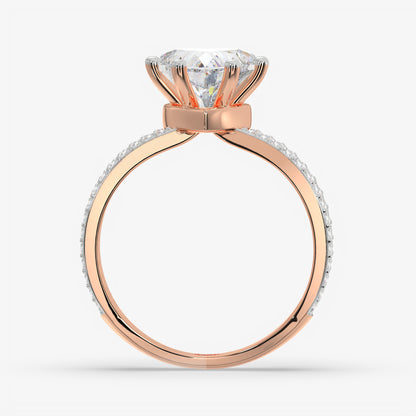 Trinity Heart Diamond Ring