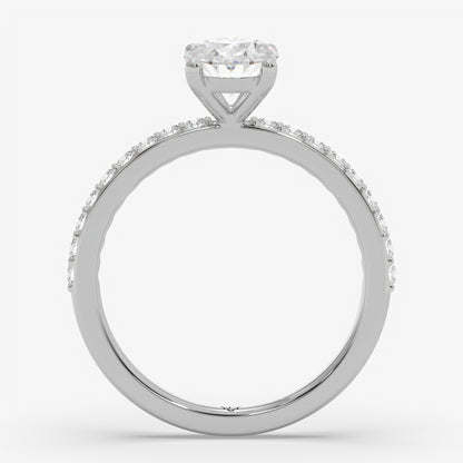Oval Trail Solitaire Ring