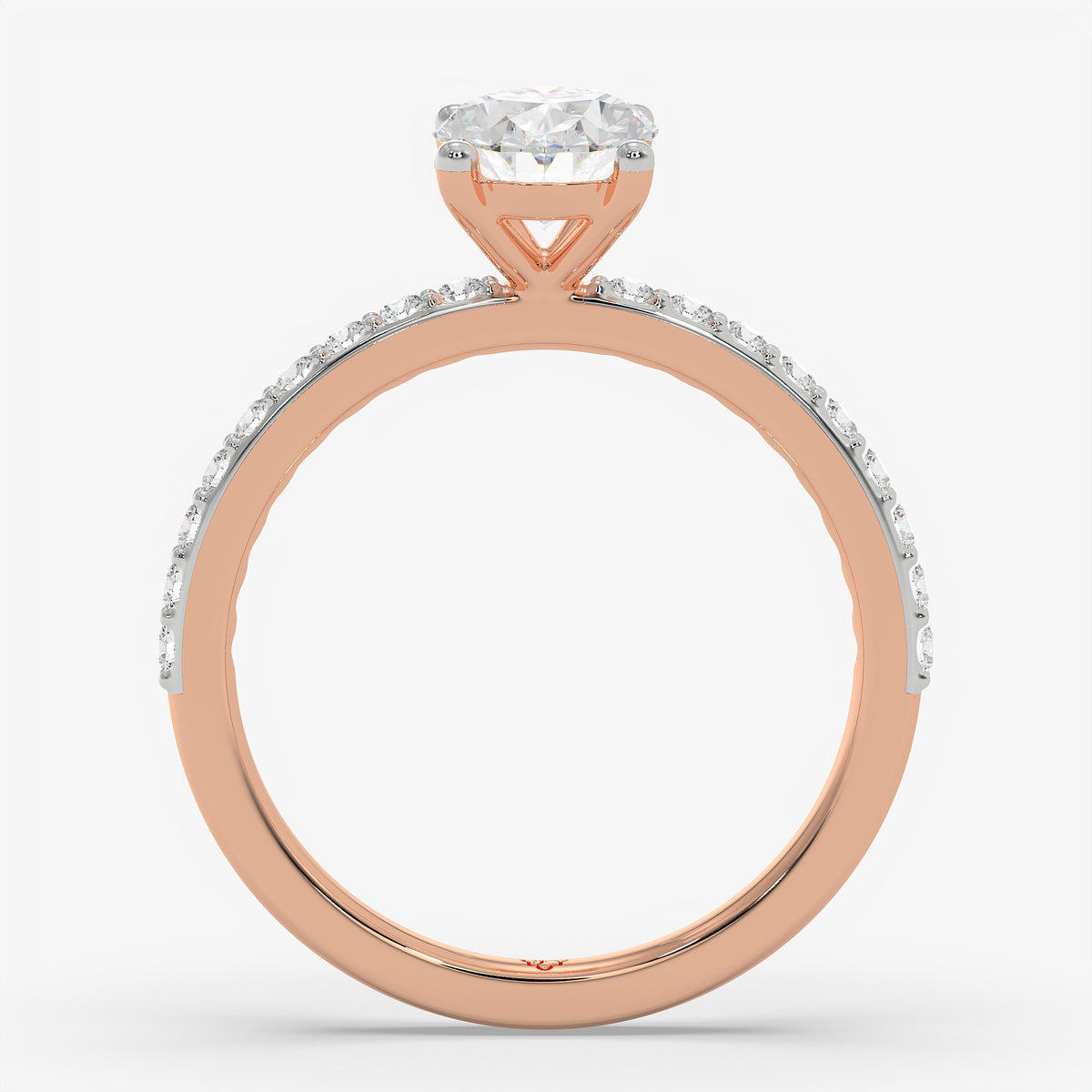 Oval Trail Solitaire Ring