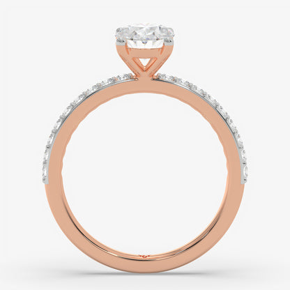 Oval Trail Solitaire Ring