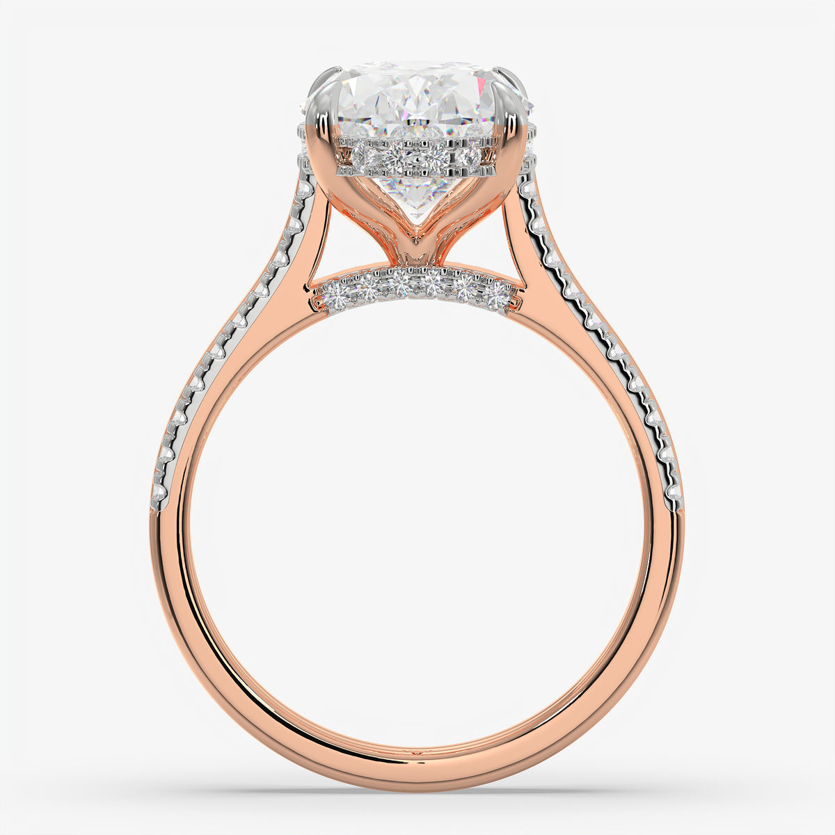 Oval Confluence Diamond Ring