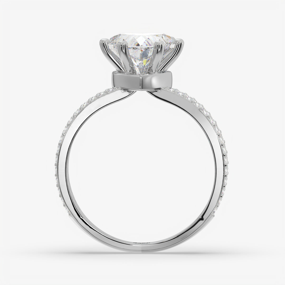 Trinity Heart Diamond Ring