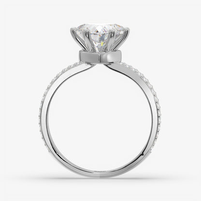 Trinity Heart Diamond Ring