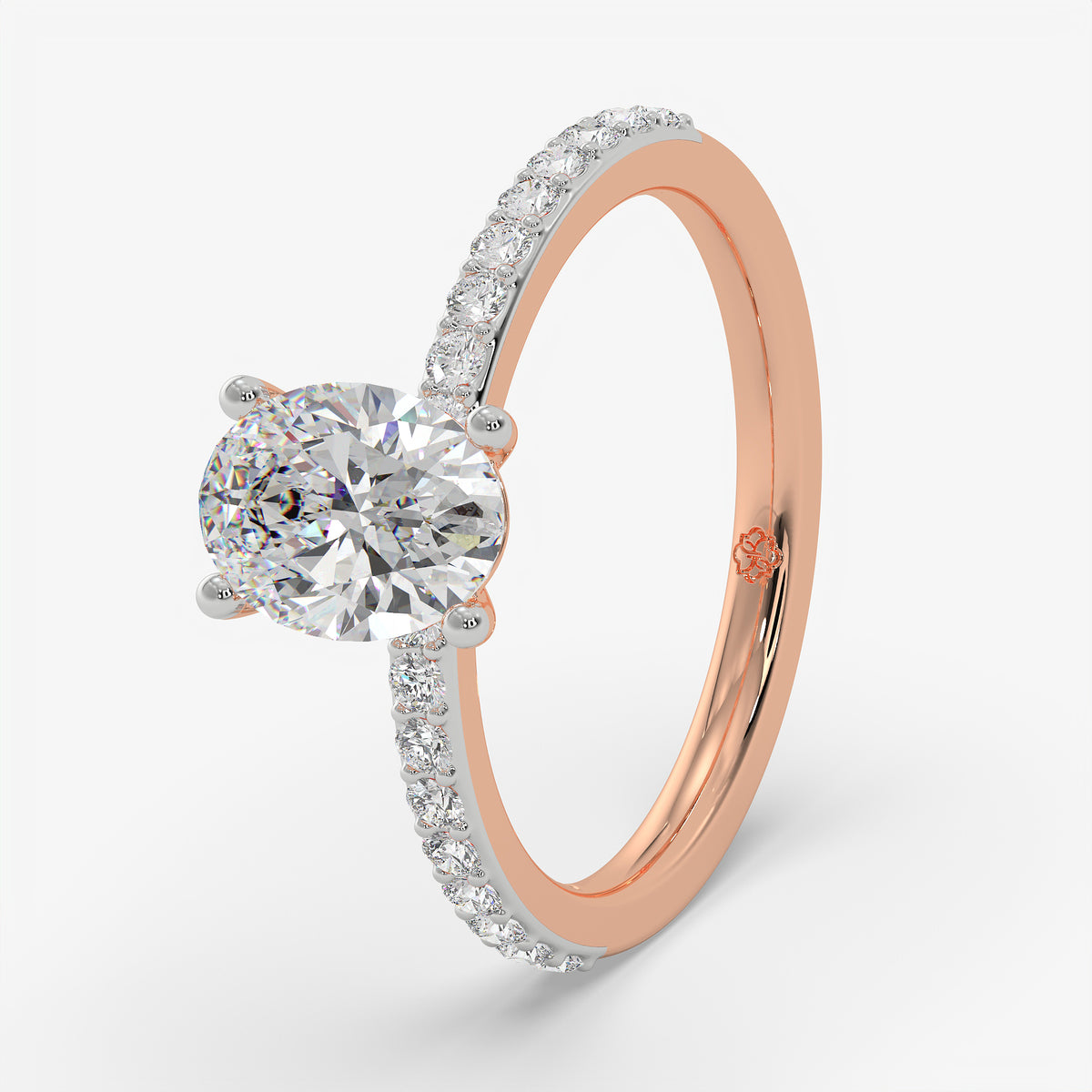 Oval Trail Solitaire Ring