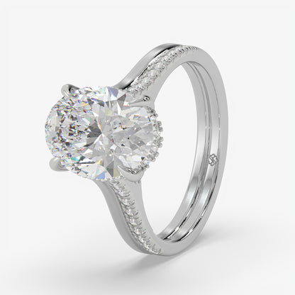 Oval Confluence Diamond Ring