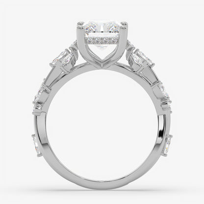 Emerald Vine Diamond Ring