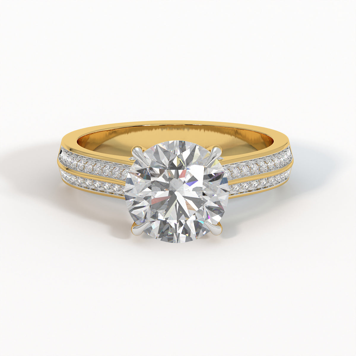 Duetta Solitaire Diamond Ring