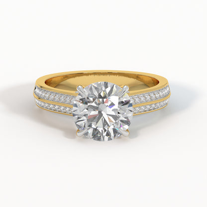 Duetta Solitaire Diamond Ring