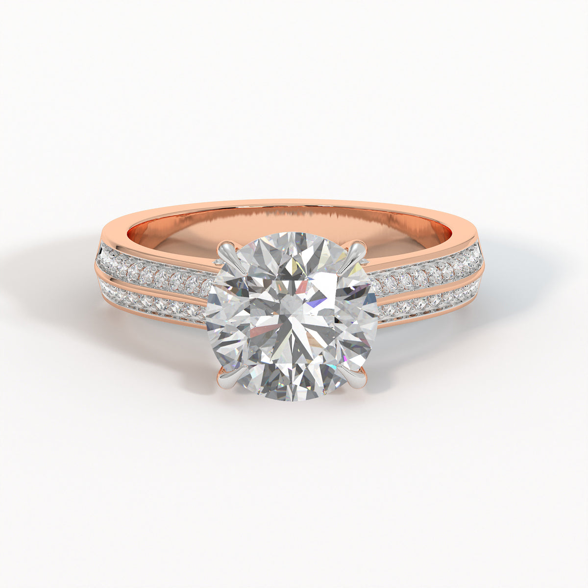Duetta Solitaire Diamond Ring