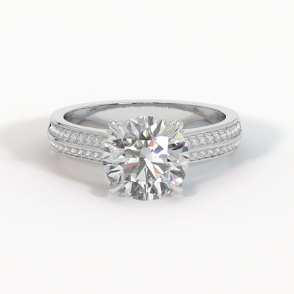 Duetta Solitaire Diamond Ring