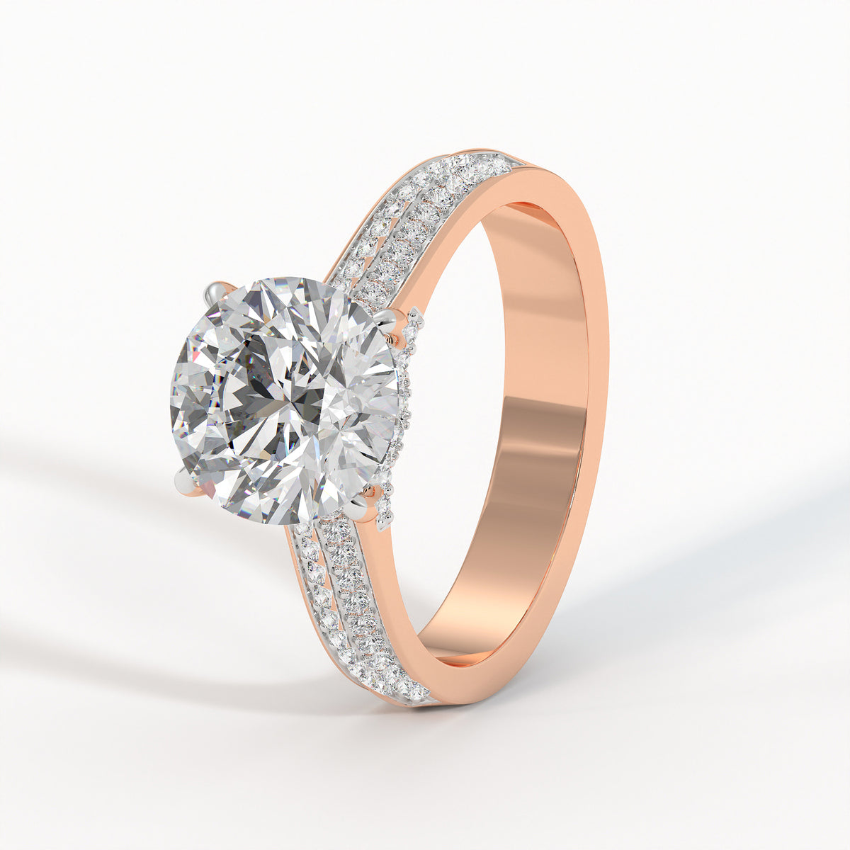 Duetta Solitaire Diamond Ring