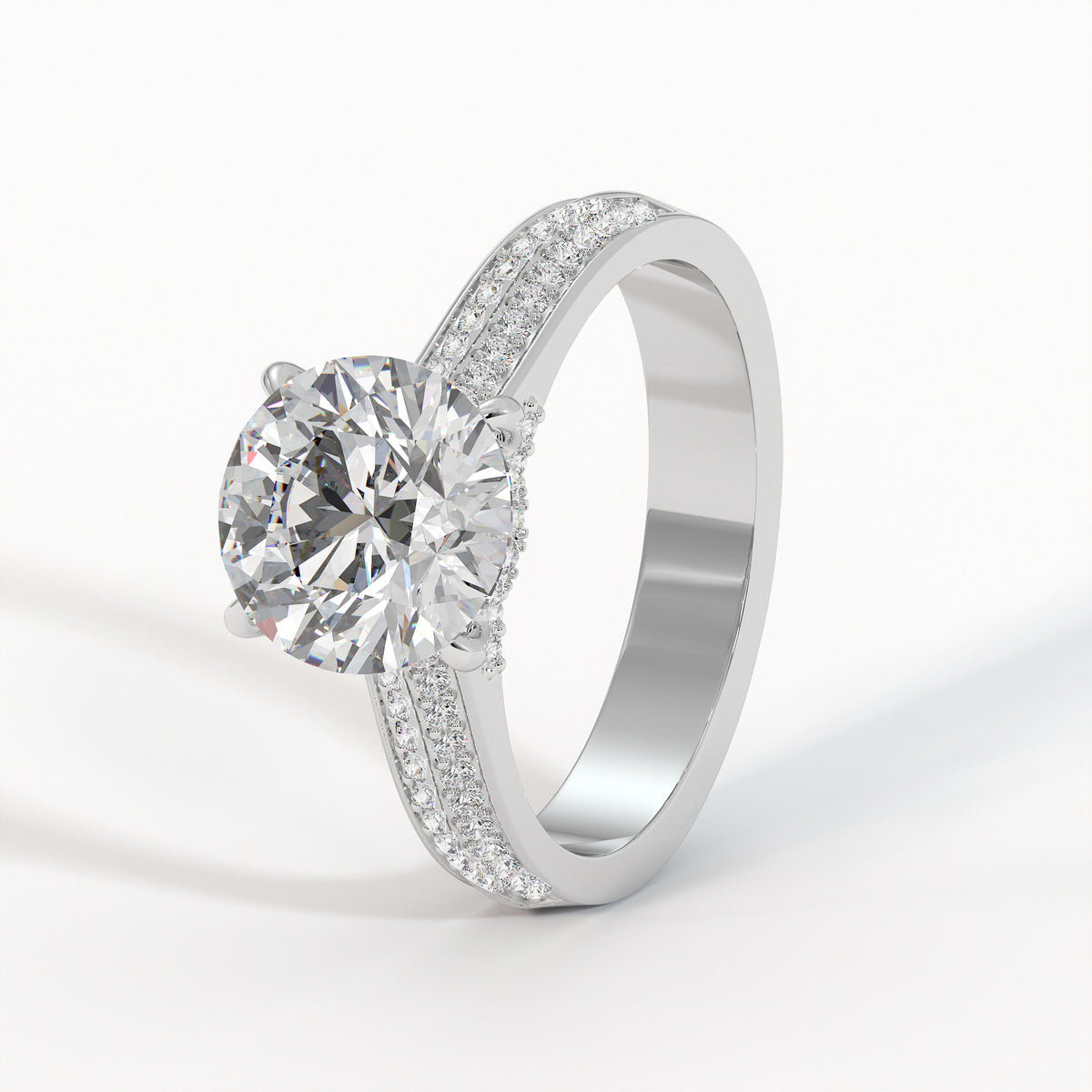 Duetta Solitaire Diamond Ring
