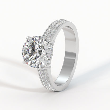 Duetta Solitaire Diamond Ring