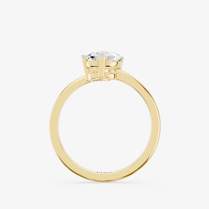Duo Pear Diamond Crossover Ring