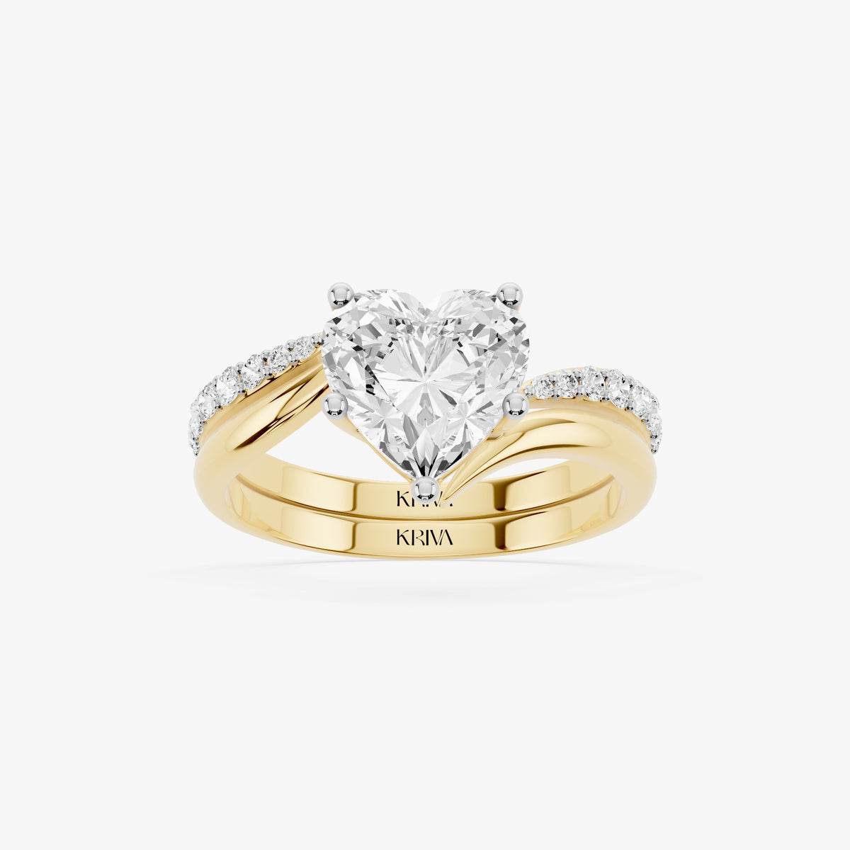 Heart Cascade Diamond Ring