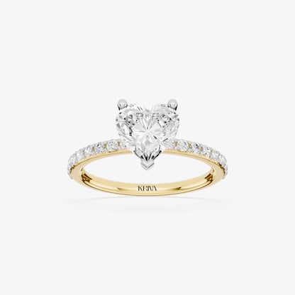Heartline solitaire Diamond Ring