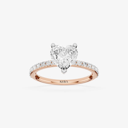 Heartline solitaire Diamond Ring