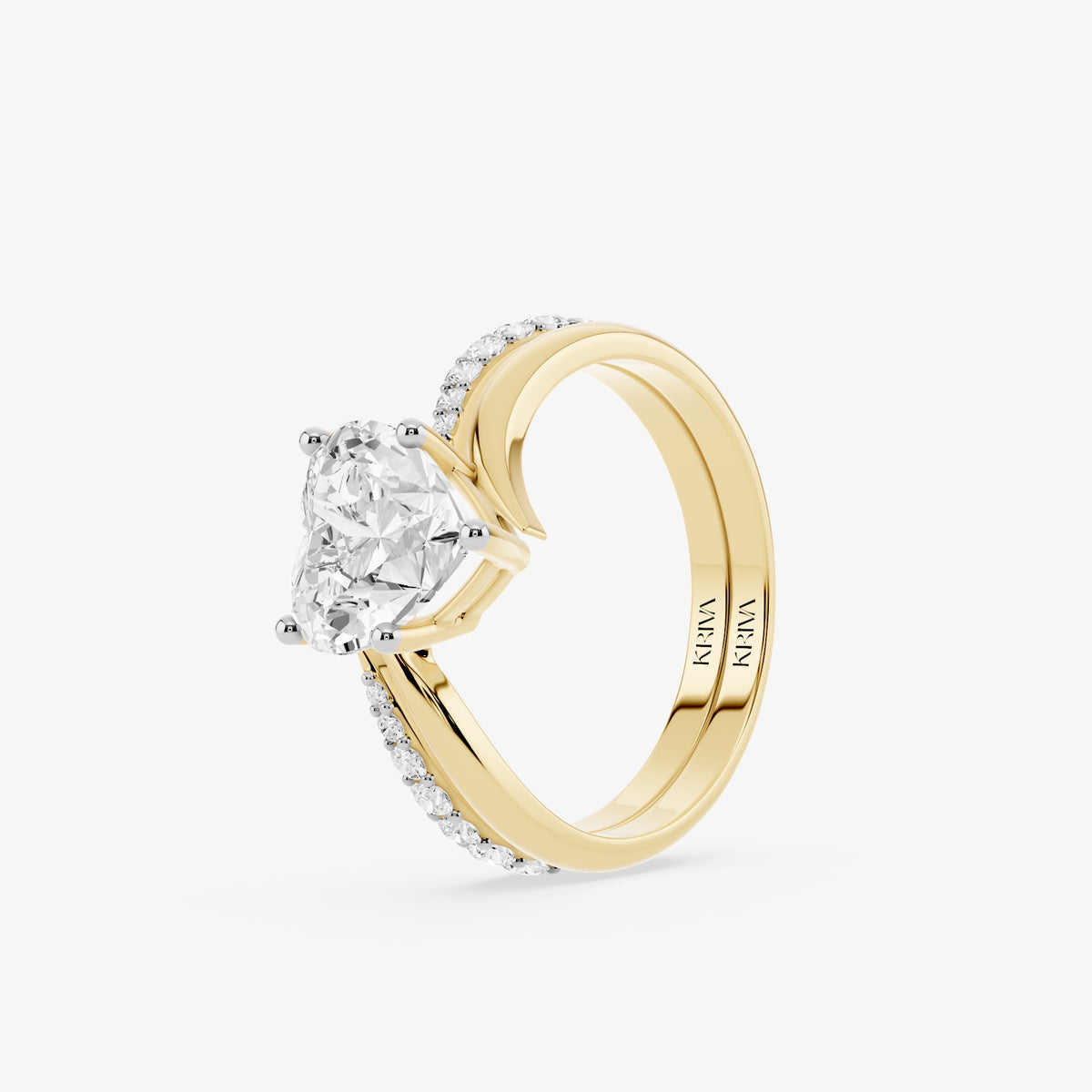 Heart Cascade Diamond Ring