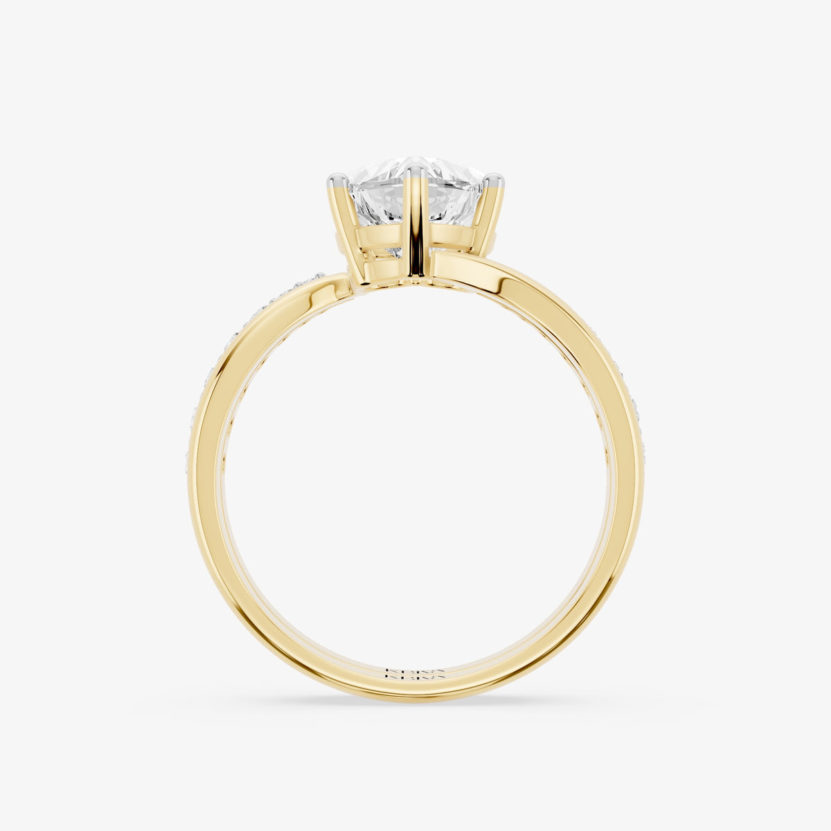 Heart Cascade Diamond Ring