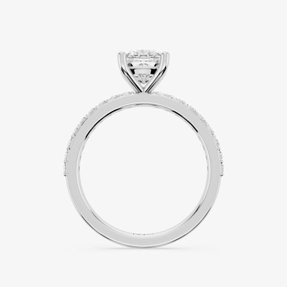 Cushion Trail Solitaire Diamond Ring