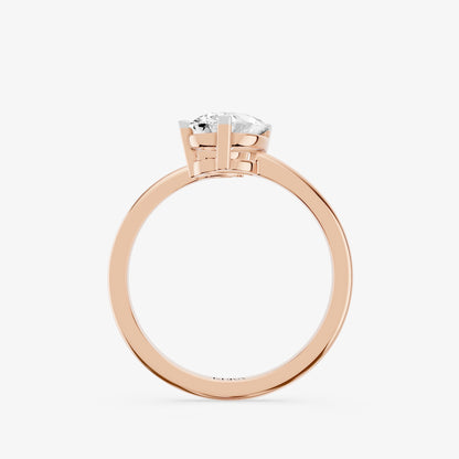 Duo Pear Diamond Crossover Ring