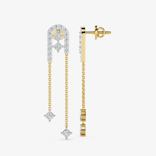 Arcelle Diamond Drop Earrings