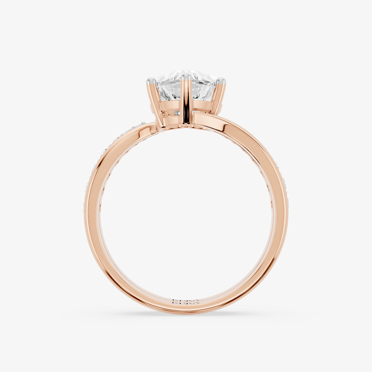 Heart Cascade Diamond Ring